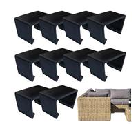 Furniture Clip Fastner - Clips de meubles de patio - Clips réglables pour canapés Wicker Couch - Connecteurs de fixation coupe-vent pour l'extérieur en rotin