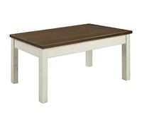 Furniture Dash Table basse en bois blanc vieilli