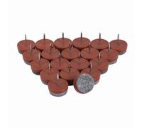 Furniture Floor Felt Pads 20Pcs | 20mm Felt Protectors for Chairs/Tables/Sofas | Non - Skid Nail Pads Guard Against Scratches & Noise (Dark Brown)