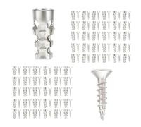Furniture Hardware Fixer Plugs - Door Hinge Repair Kit | Serrated Four-way Expansion Bolt Stripped Door Hinge Repair Kit for Wood Panel Cabinet Bathroom Home Dorm
