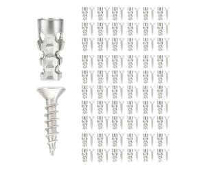 Furniture Hardware Fixer Plugs - Door Hinge Screw Repair Kit for Home Use | Serrated Four-way Expansion Bolt Cabinet Hinge Repair Kit for Wood Brick Wall Panel Cabinet Home Dorm