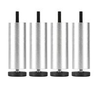 Furniture Legs Adjustable M8, Table Legs Metal 4 Pcs, DIY Furniture Feet, Replacement Legs for Sofa Cabinet Desk Coffee Table, for Bathroom Kitchen,Silver-15cm/5.9in