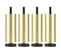 Furniture Legs Adjustable M8, Table Legs Metal 4 Pcs, DIY Furniture Feet, Replacement Legs for Sofa Cabinet Desk Coffee Table, for Bathroom Kitchen,Gold-6cm/2.36in