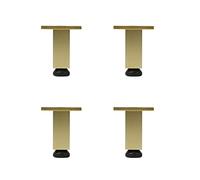 Furniture Legs Cabinet Feet Adjustable Support Legs Sofa Cabinet Support Elevated Feet, Black and Gold,Gold-12cm(Gold,8cm(3.1in))