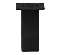 Furniture Legs Europe Pied de meuble carré noir hauteur 15 cm | Acier de haute qualité
