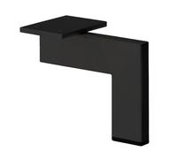 Furniture Legs Europe Pied de meuble design aspect acier inoxydable, hauteur 14 cm, acier de qualité supérieure
