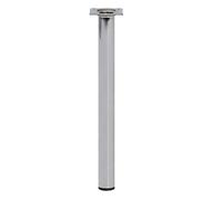 Furniture Legs Europe Pied de meuble rond chromé Hauteur 50 cm | Acier étiré à froid de haute qualité