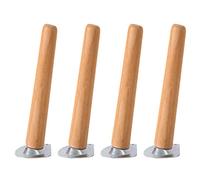 Furniture Legs Wooden,Oblique Table Legs,Sofa Legs,Cabinet Legs,Replacement Furniture Feet 10cm 40cm Desk Legs,with Screws and Mounting Plates,20cm(7.9in)