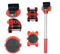 Furniture Lifter Tool - Ergonomic Back Saving Jack, High Load Capacity Set, Adjustable Height Lifting Bar, Durable Resin Maneuvering Accessory Wand, for Cabinet and Heavy Sofa Transport