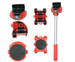 Furniture Lifter Tool - Ergonomic Back Saving Jack, High Load Capacity Set, Adjustable Height Lifting Bar, Durable Resin Maneuvering Accessory Wand, for Cabinet and Heavy Sofa Transport