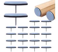Furniture Nail-on Pads - 20 Piece Chair Leg Glides, PTFE Floor Protector Pads Sofas Tables Cabinets, Heavy Duty Chair Foot Glide Set | Anti Noise Slip Resistant Furniture Guards for Wooden Floor Carp