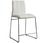 Furniture of America Scout Lot de 2 chaises de salle à manger en similicuir Blanc