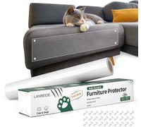 Furniture Protector Anti Scratch Couch Protector Cat Couch Protector Anti Scratch Tape With 30 Pins On One Side Clear Plastic Adhesive Tape (12 Inch X 10 Feet)