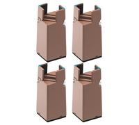 Furniture Risers Bed Legs - 4 Pack Desk Table Sofa Chair Lifter Blocks | Long Lasting Creatives Bed Lift And Height Extender For Furniture Easy Installation Stable Support For Home Office Living