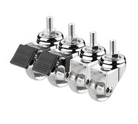 Furniture Swivel Castor,35mm Swivel Stem Casters, Furniture Casters Wheels, M8*15mm, M10*15mm Swivel Casters, 360°Rotating Casters, Suitable for Trolleys, Furniture, Children's Beds, Flower Stands Cas