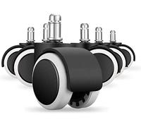 Furniture Swivel Castor,heavy duty castor wheels,furniture wheels for moving,Office Chair Caster 6 Pcs X Chair Replacement Wheels Swivel Casters Mute Hard Floor Castors Set Of Roles Office Chair Casto