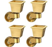 Furniture Swivel Castor,Pure Castor Wheels, Set of 4, Sofa Table and Chair Furniture Casters, Swivel Casters, 5 Styles, for Cabinet, Ottoman, Bench, Piano, Coffee Table Casters