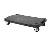 Furniture Trolley, Mover Cart, Heavy Duty Expandable Portable Lightweight Multipurpose Compact Foldable Reliable, Moving Trolley for Home Moving Travel Camping Warehouse, 16.54x11.02x3.15Inches, Black
