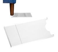 Furniture Wall Protectors - Transparent Acrylic Spacers, Heavy Duty Non-Skid Blocks, Scratch Resistant Pads | Couch Bed Stopper for Wooden Floor Living Room Bedroom Dining Area Setup