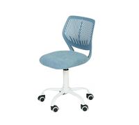 FurnitureR 360 Swivel Mesh Back Fabric Seat Height Adjustable Desk Chair Chaise d'écriture de Noël pour la rentrée Scolaire, Cadeau pour garçons et Filles, Tissu Polypropylène, D39xW40xH87cm