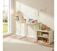 FurnitureR Bureau Pliant Enfant, Compact et Léger, Plateau Bois/Métal, Surface Facile à Nettoyer, Parfait pour Devoirs, Lecture ou Créativité dans la Chambre, Oak, 80 x 40 x 74 cm