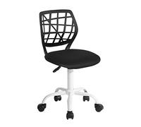 FurnitureR Chaise de Bureau colorée - Design Moderne réglable - Siège d'ordinateur pivotant sans Bras - pour Chambre d'enfant, Bureau à Domicile - Beige Morandi