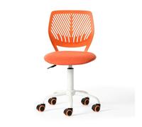 FurnitureR Chaise de Bureau Moderne Ergonomique, Chaise Ordinateur Réglable, Siège de Travail Pivotant sans Accoudoirs, aux Chambres D'Étude des Jeunes et aux Bureaux à Domicile, Citrus Morandi