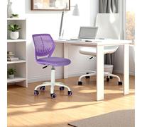 FurnitureR Chaise de Bureau pivotante réglable en Hauteur à 360° - Housse en Tissu SGS - 130 kg - Dos en polypropylène - Roues en polyuréthane