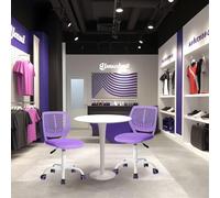 FurnitureR Chaise de Bureau pivotante réglable en Hauteur sans accoudoirs Siège en Tissu PP Dossier 130 kg SGS