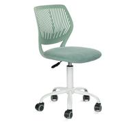 FurnitureR Chaise de Bureau pour Adolescent, Chaise de Tâche sans Accoudoirs Réglable en Hauteur, Chaise D'étude élégante pour la Maison et Le Bureau, Aqua Morandi
