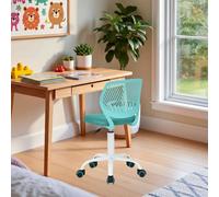 FurnitureR Chaise de Bureau réglable en Hauteur - Ergonomique et colorée - avec Dossier et accoudoirs - 5 Roues - pour Enfants de 3 à 10 Ans - Charge maximale : 100 kg