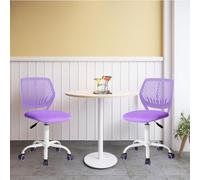 FurnitureR Chaise de Salle à Manger, pivotante, réglable en Hauteur à 360 °, avec revêtement en Tissu PU, roulettes en polyuréthane, Charge maximale : 130 kg, pour Table de Cuisine