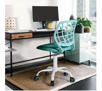 FurnitureR Fauteuil de bureau hauteur réglable Chaise de bureau a roulettes enfant Pivotante 360 degrés Style contemporain, MINT G