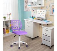 FurnitureR Fauteuil Dentaire Pivotant à 360°, Tabouret Coloré pour Assistant Dentaire, Hauteur Réglable, Ergonomie, pour Cabinets Dentaires, Salon de Massage, Clinique, 38.5 x 40 x 87cm, Violet