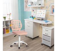 FurnitureR Fauteuil Dentaire Pivotant à 360°, Tabouret Coloré pour Assistant Dentaire, Hauteur Réglable, Ergonomie, pour Cabinets Dentaires, Salon de Massage, Bureau, Clinique, 38.5 x 40 x 87cm, Rose