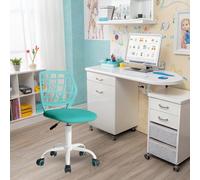 FurnitureR Fauteuil Dentaire Pivotant à 360°, Tabouret Coloré pour Assistant Dentaire, Hauteur Réglable, Ergonomie, pour Cabinets Dentaires, Salon de Massage, Clinique, 38.5 x 40 x 87cm,Turquoise