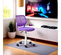 FurnitureR Fauteuil pivotant à Hauteur réglable à 360 ° avec Dossier en Tissu SGS vérin à gaz