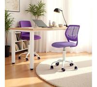 FurnitureR Fauteuil pivotant, réglable en Hauteur, pivotant à 360 °, avec Dossier, en Tissu SGS, vérin à gaz, Silencieux, roulettes en polyuréthane