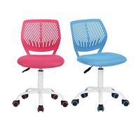 FurnitureR Lot de 2 chaises d'apprentissage adaptées aux Enfants, Modernes, réglables, sans accoudoirs, pour Jeunes apprenants, chaises de Bureau pivotantes dans des Couleurs Vives