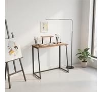 FurnitureR Table Pliable Polyvalente pour Loisirs Créatifs, Surface Bois avec Etagère Rehaussée, Idéale pour Dessin, Artiste, Loisirs Créatifs, Facile à Déplacer, 80 x 40 x 74 cm