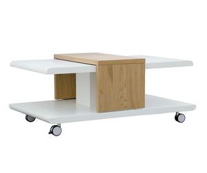 Furnitures Trends Table Basse en Bois Modulable sur Roulettes 110 cm Joliet - 50140034