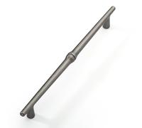 FURNIWARE 10 pièces Poignee de Meuble Cuisine pas de trou de 192 mm, Poignées de Placard Poignées de Cuisine Poignées de Tiroir de Meubles, pour Bureaux, Tiroirs, Armoires, Placard-Nickel antique