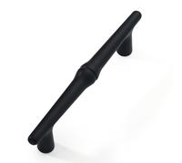 FURNIWARE 10 pièces Poignee de Meuble Cuisine pas de trou de 96 mm, Poignées de Placard Poignées de Cuisine Poignées de Tiroir de Meubles, pour Bureaux, Tiroirs, Armoires, Placard-Noir Mat