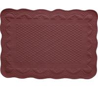 FURNLUX Accessoires Estrid Rouge 35cm / Couleur principale : Rouge / Dimensions : 35 x 2 x 50 cm