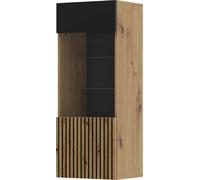 FURNLUX Armoire suspendue Auris Beige Et Noir 45cm / Couleur principale : Marron / Dimensions : 45 x 115 x 37 cm