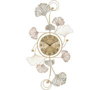 FURNLUX Art mural feuille d'or 53cm / Couleur principale : or / Dimensions : 53 x 102 x 4 cm