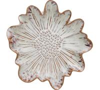 FURNLUX Art mural Florilla Blanc 22cm / Couleur principale : Blanc / Dimensions : 22 x 4 x 21 cm
