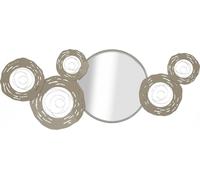 FURNLUX Art mural houblon argent 106cm / Couleur principale : argent / Dimensions : 106 x 48 x 4 cm