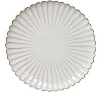 FURNLUX Assiette Camille Beige 27cm / Couleur principale : Beige / Dimensions : 27 x 3 x 27 cm