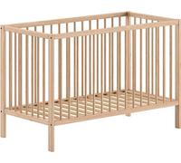 FURNLUX Baby Cot Dino Beige 60x120cm / Couleur principale : Beige / Dimensions : 66 x 125 x 85 cm